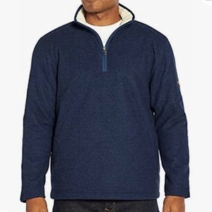 Orvis Navy Blue Quarter-Zip Sweatshirt XXL